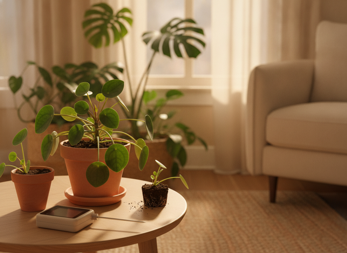 Pilea Peperomioides Propagation: How the Babies Form and When to Cut Them Free