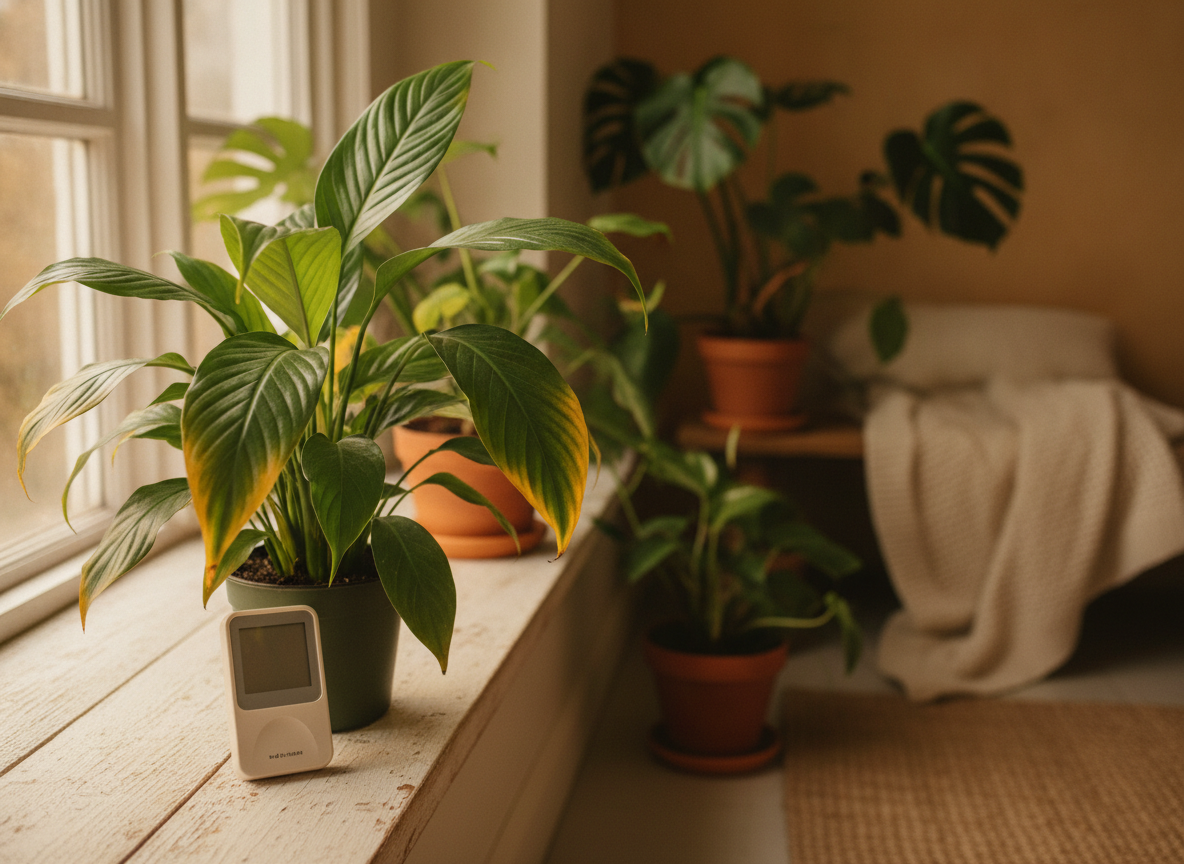 Why does my peace lily have yellow leaves?